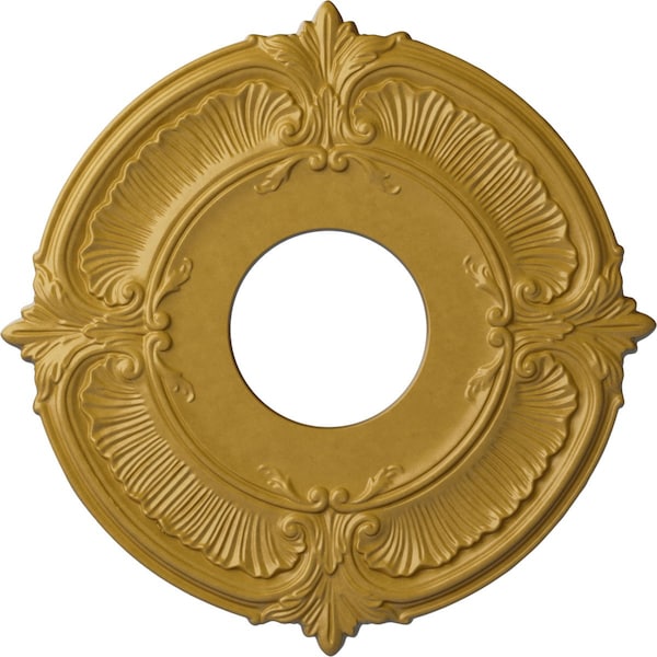 Ekena Millwork Attica Ceiling Medallion (Fits Canopies up to 3 1/2"), 12 3/4"OD x 4"ID x 1/2"P, Iridescent Gold CM12ATIGS - main